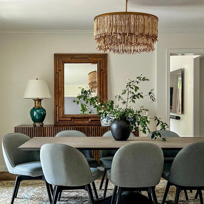 Odette Chandelier Wood and Coconut beads