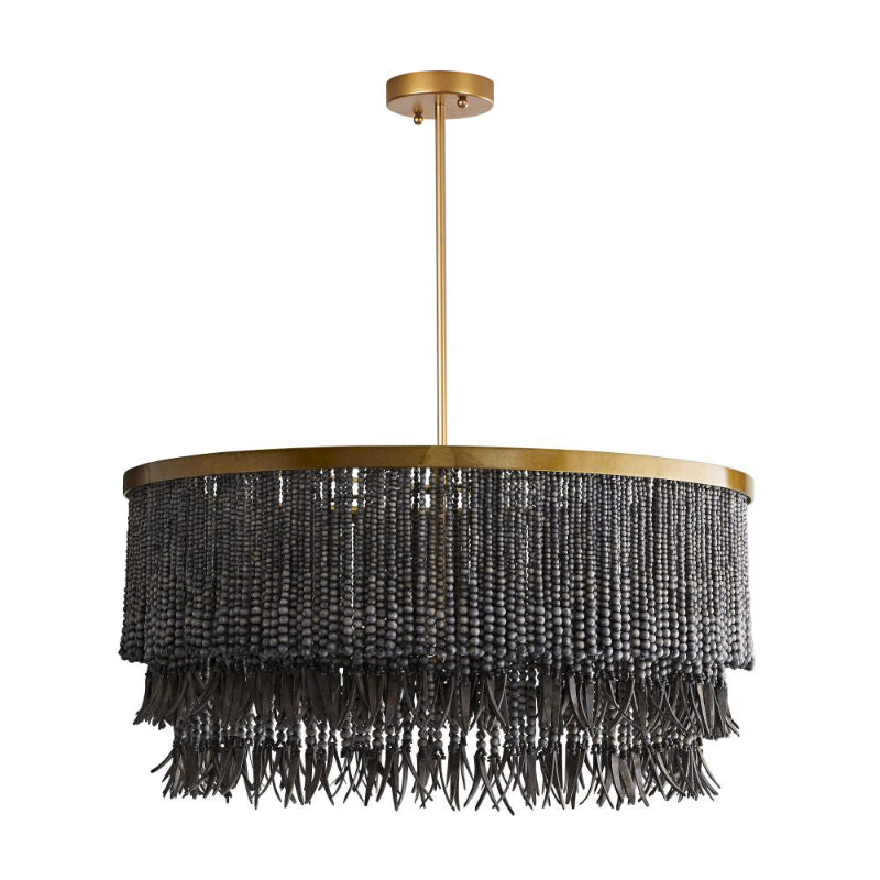Odette Chandelier Wood and Coconut beads