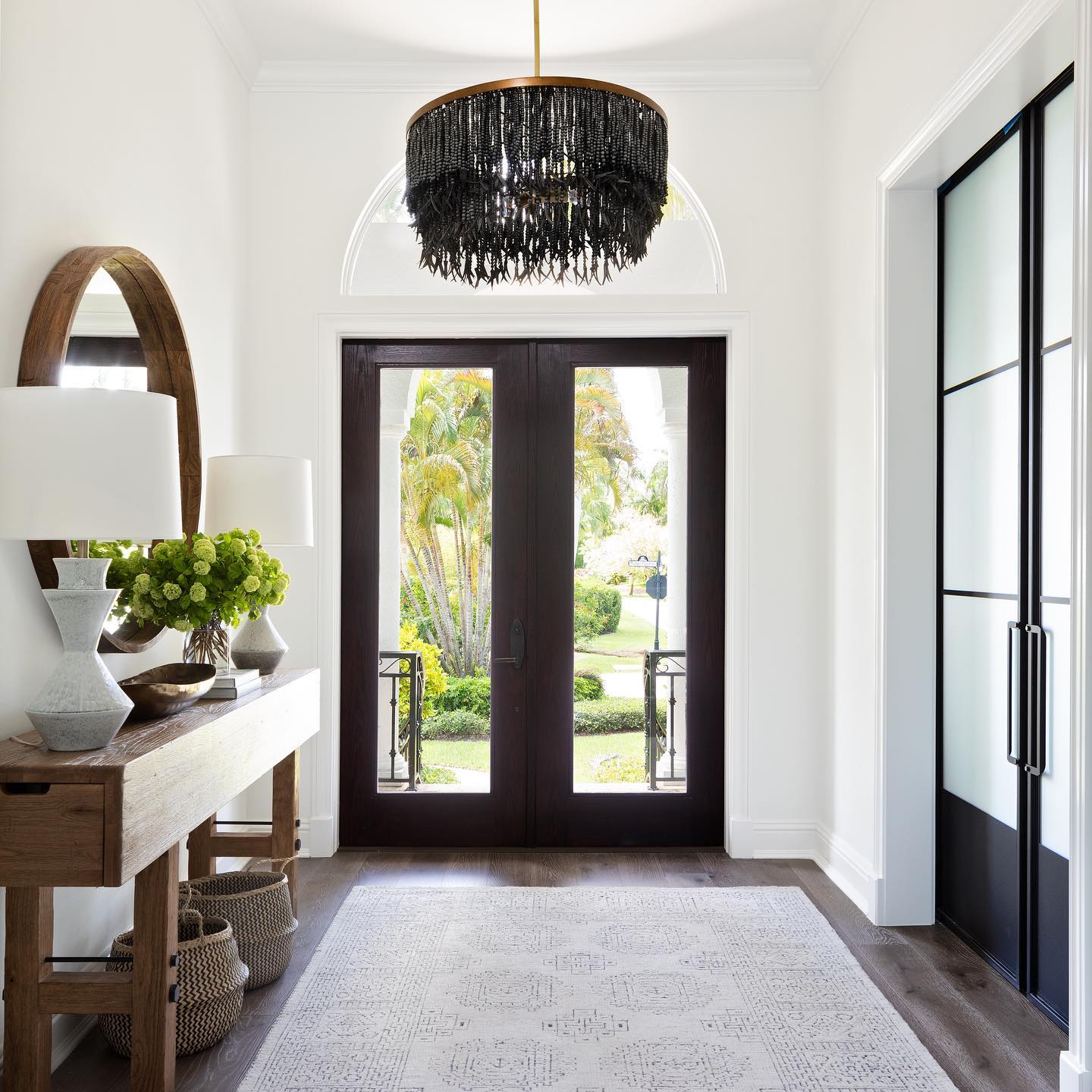 Odette Chandelier Wood and Coconut beads