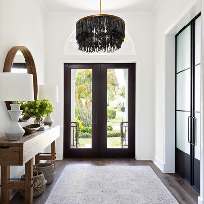 Odette Chandelier Wood and Coconut beads