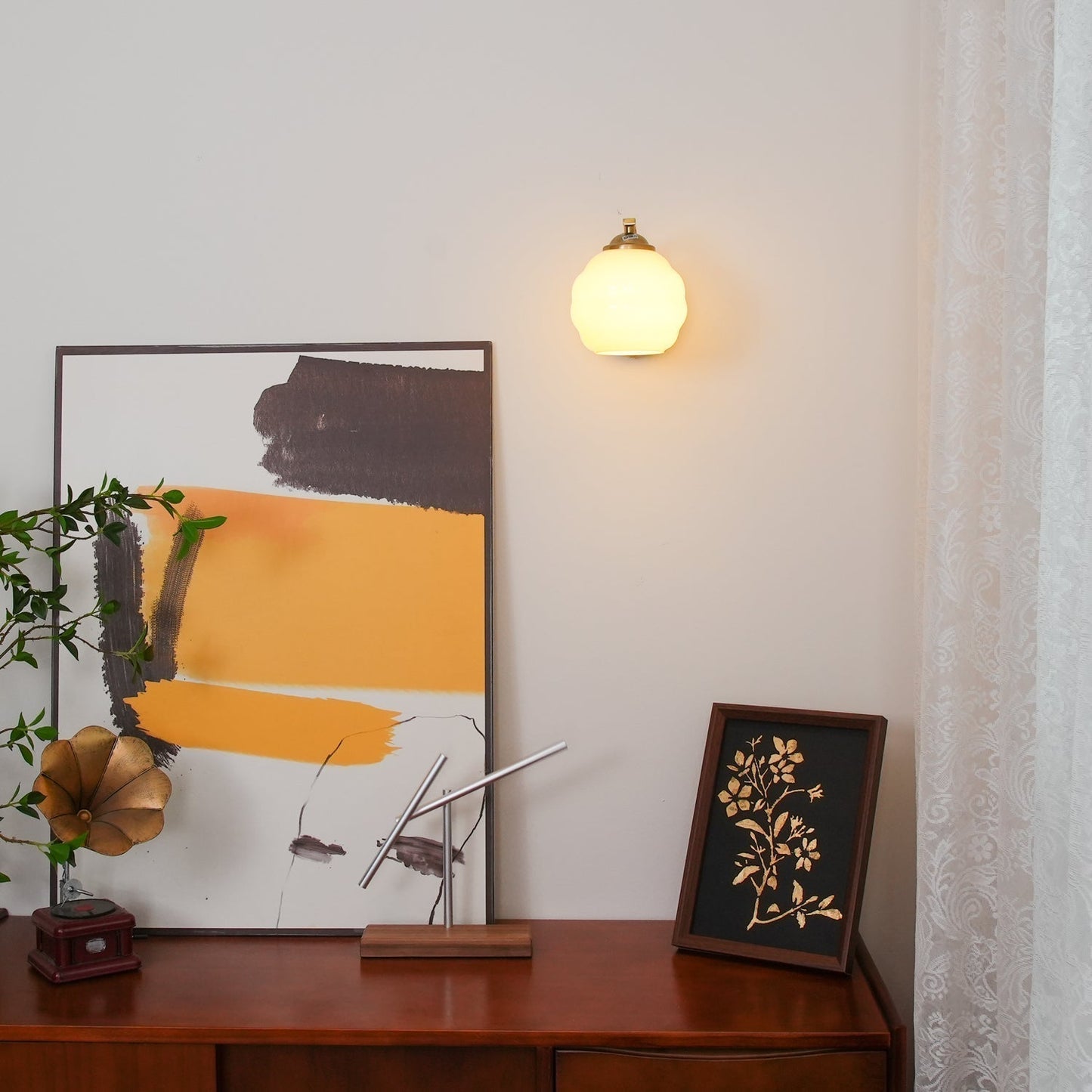 Nino Vintage Lantern Wall Lamp