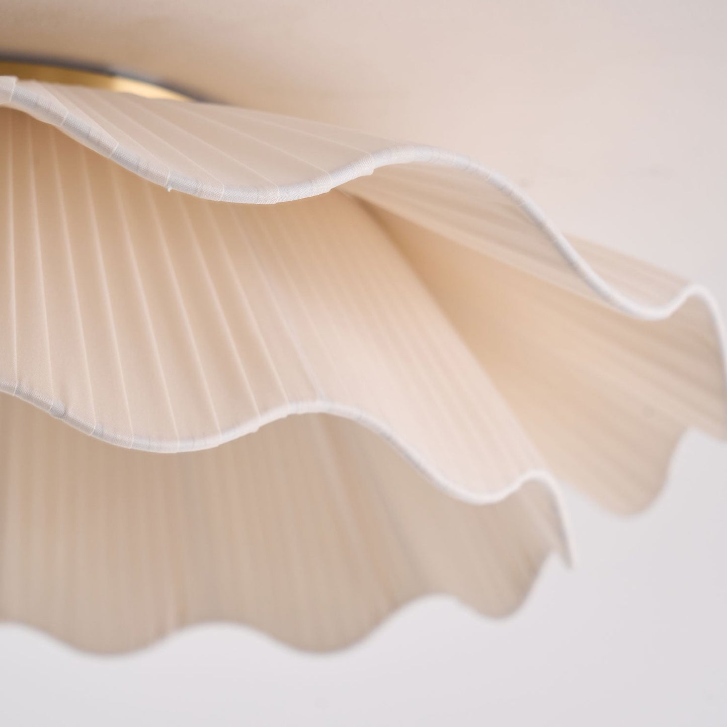 Tirah Fabric Wave Ceiling Light Brass