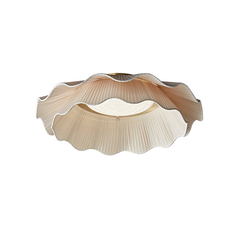 Tirah Fabric Wave Ceiling Light Brass