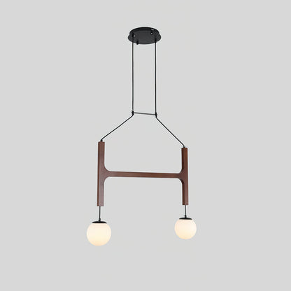 Terra Chandelier Geometric Wood