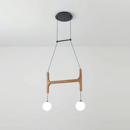 Terra Chandelier Geometric Wood