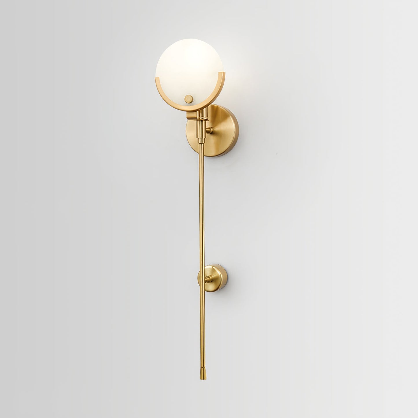 Bravi Brass Sconce Alabaster