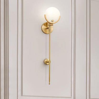 Bravi Brass Sconce Alabaster