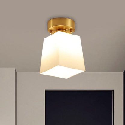 Arisha Retro Metal Flush Mount Ceiling Light Brass