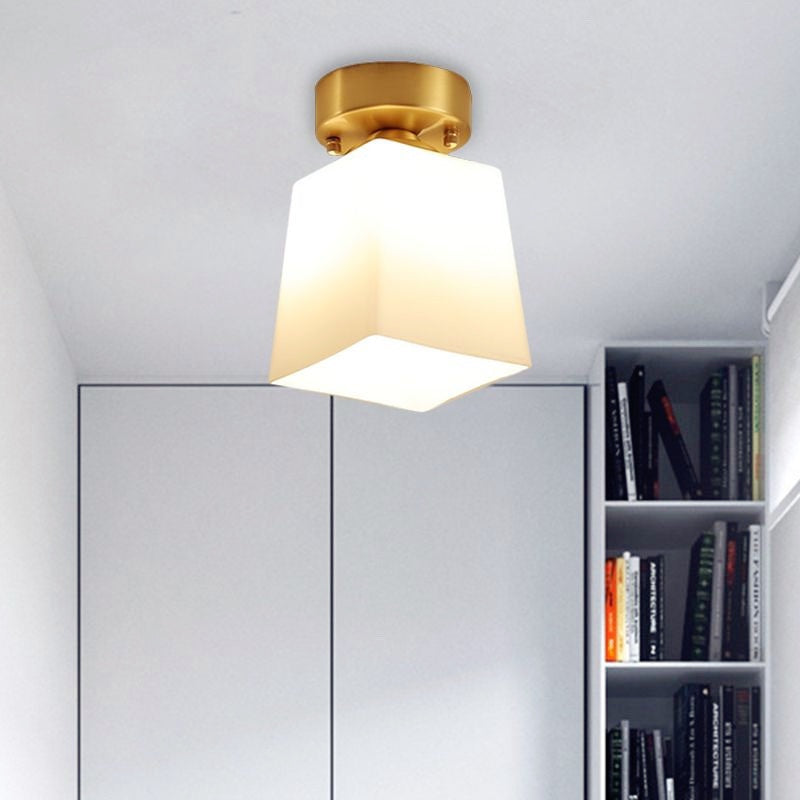 Arisha Retro Metal Flush Mount Ceiling Light Brass