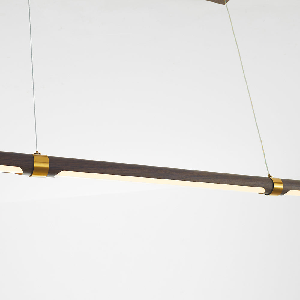Suspension Muto moderne et minimaliste, bois transfert à l'eau métallique