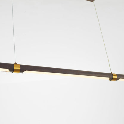Suspension Muto moderne et minimaliste, bois transfert à l'eau métallique