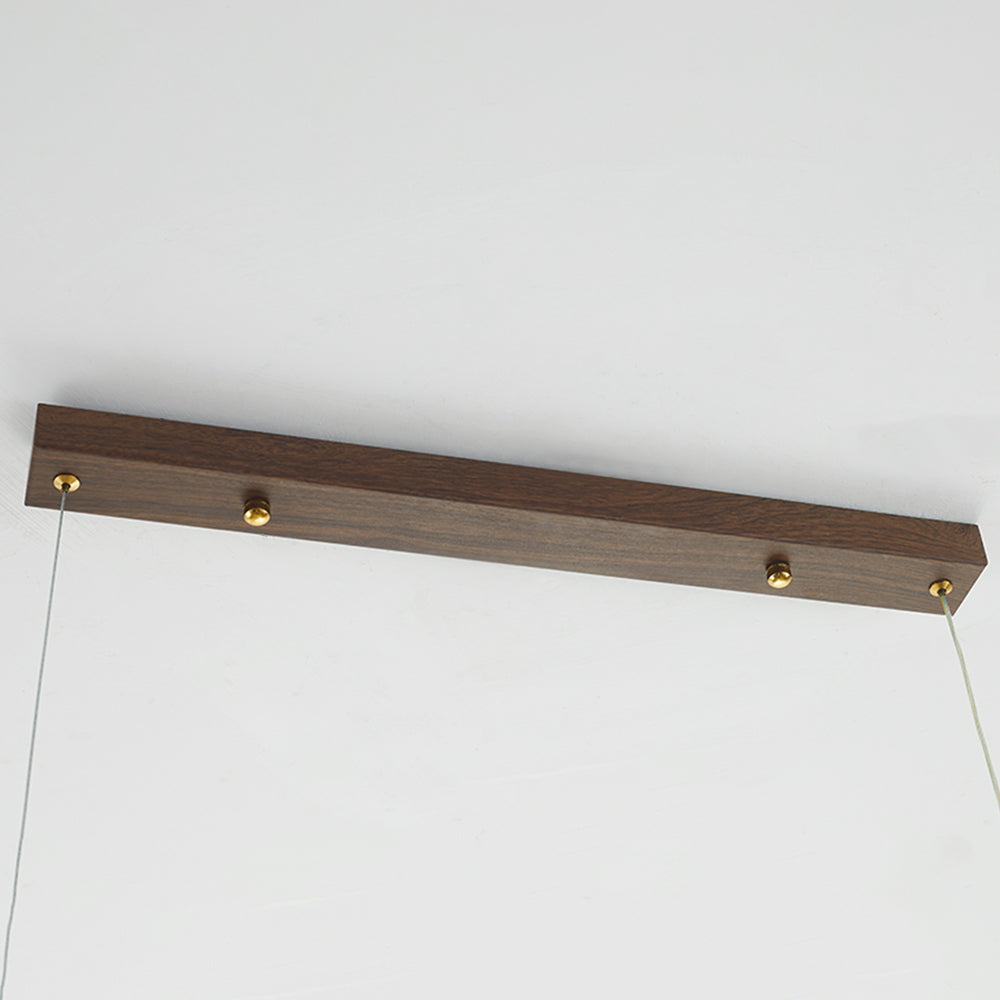 Suspension Muto moderne et minimaliste, bois transfert à l'eau métallique