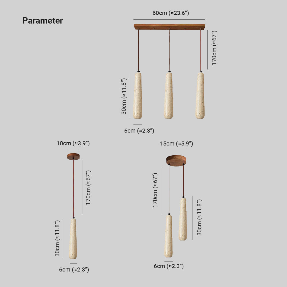 Suspension minimaliste en bois Muto, couleur bois naturel