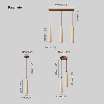 Suspension minimaliste en bois Muto, couleur bois naturel
