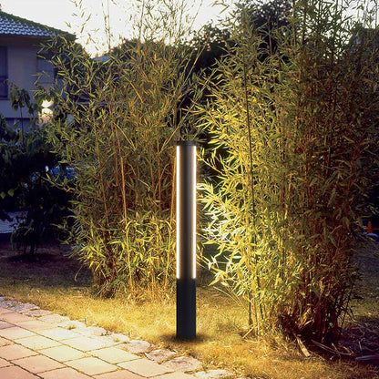 Ray Column Double Light Strip Outdoor-Wegeleuchte, Schwarz