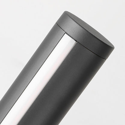Ray Column Double Light Strip Outdoor-Wegeleuchte, Schwarz