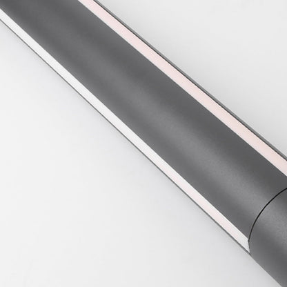 Ray Column Double Light Strip Outdoor-Wegeleuchte, Schwarz