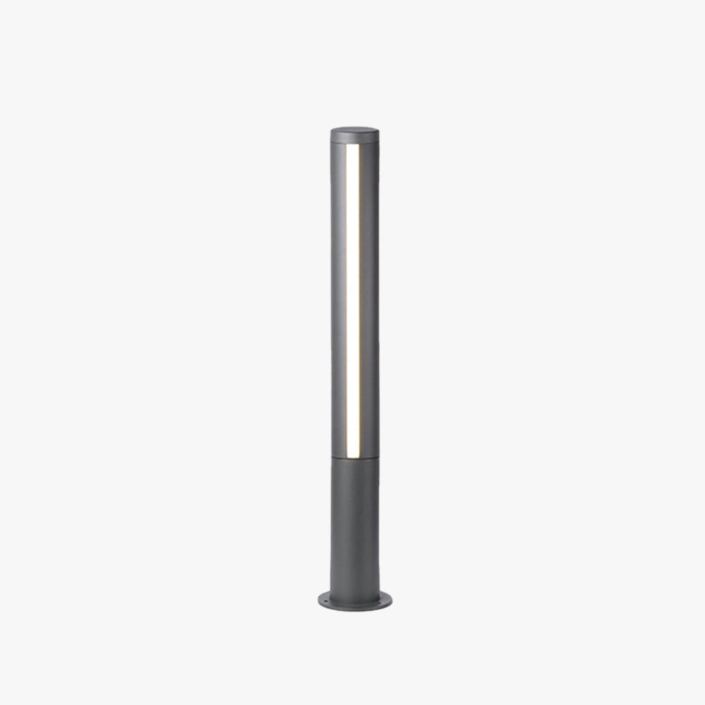 Ray Column Double Light Strip Outdoor-Wegeleuchte, Schwarz