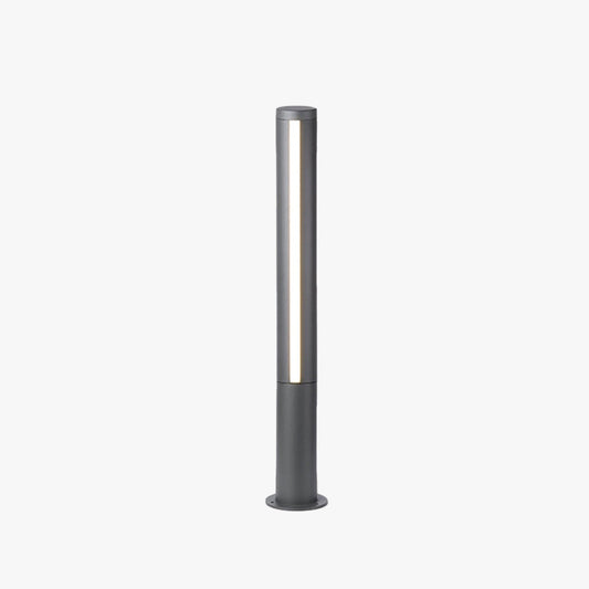 Ray Column Double Light Strip Outdoor Path Light, Black