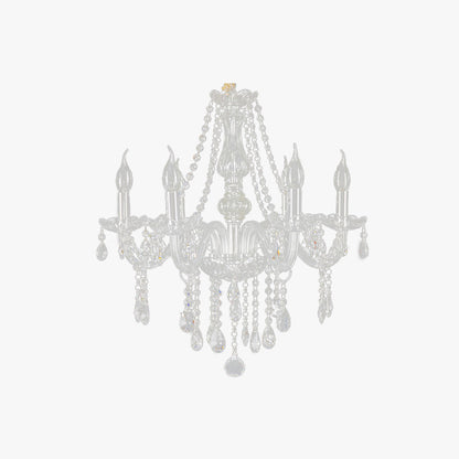 Silva Luxury Candlestick Clear Crystal Chandelier
