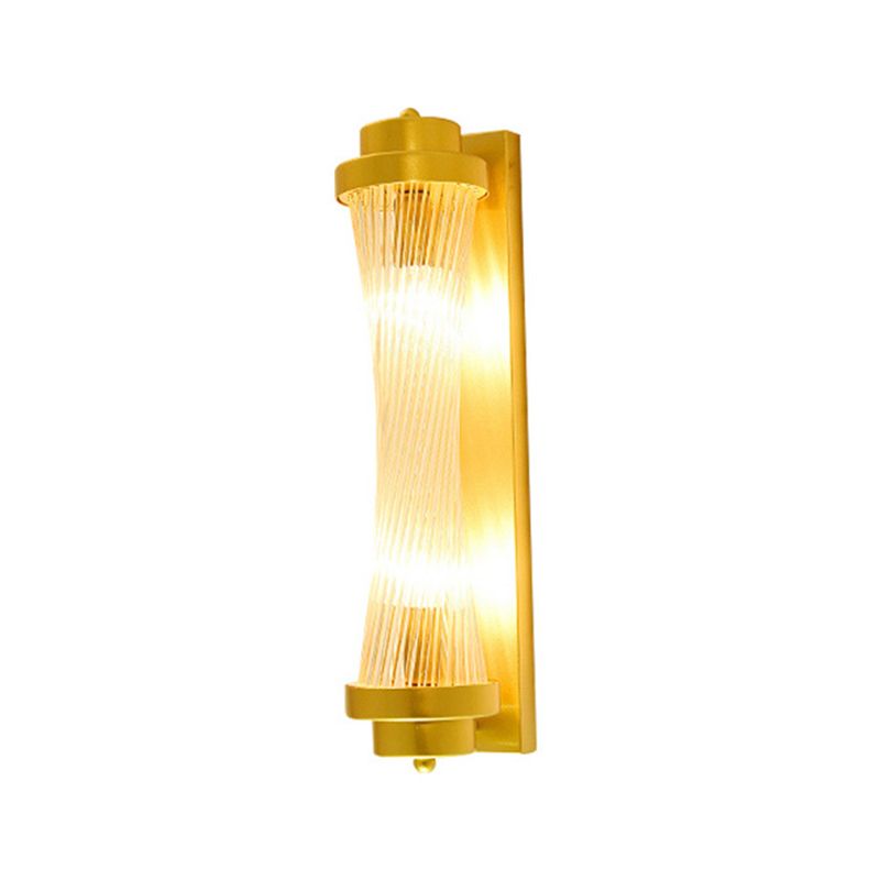 Kristy Lampe murale de chevet en cristal doré de luxe pour chambre à coucher