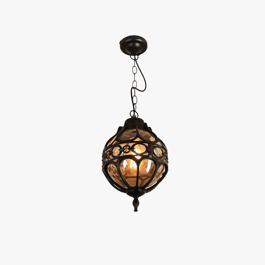 Silva Loft Sphere Vintage Farmhouse Rustic Pendant Light Black/Bronze Dining Room