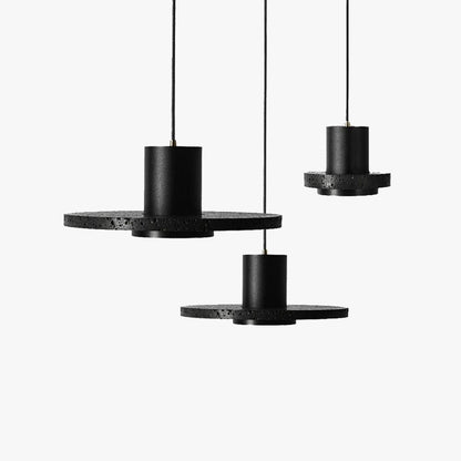 Lampe à suspension post-moderne design noire Arisha