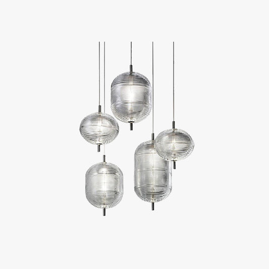 Valentina Designer Art moderne hanglamp, zwart/goud
