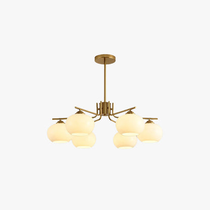 Pendelleuchte Valentina, halbrund, modern, Metall/Glas, Gold/Nickel, Esszimmer