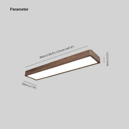 Muto Rectangular Designer Flush Mount Ceiling Light