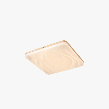 Muto LED Geometric Flush Mount Ceiling Light, White