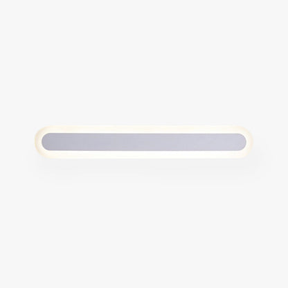 Arisha Modern Linear Vanity Wall Lamp, White/Brown, Bathroom