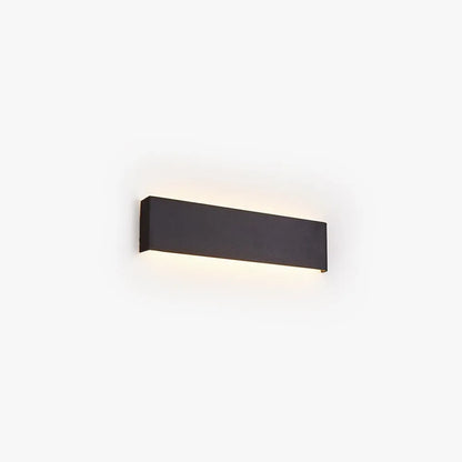 Arisha Minimalist Rectangular Wall Lamp,Black/White/Gold