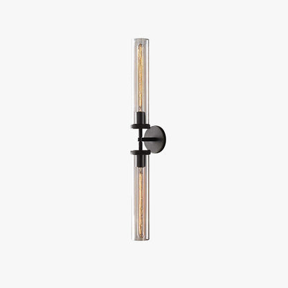 Arisha Modern Cylindrical Metal Led Wall Lamp, Black/Copper