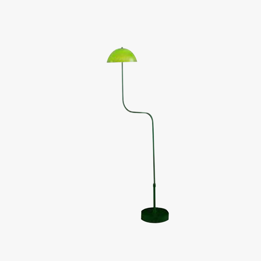 Salgado Stehlampe Mushroom Middle Ancient, Arc Metal, Grün, Esszimmer