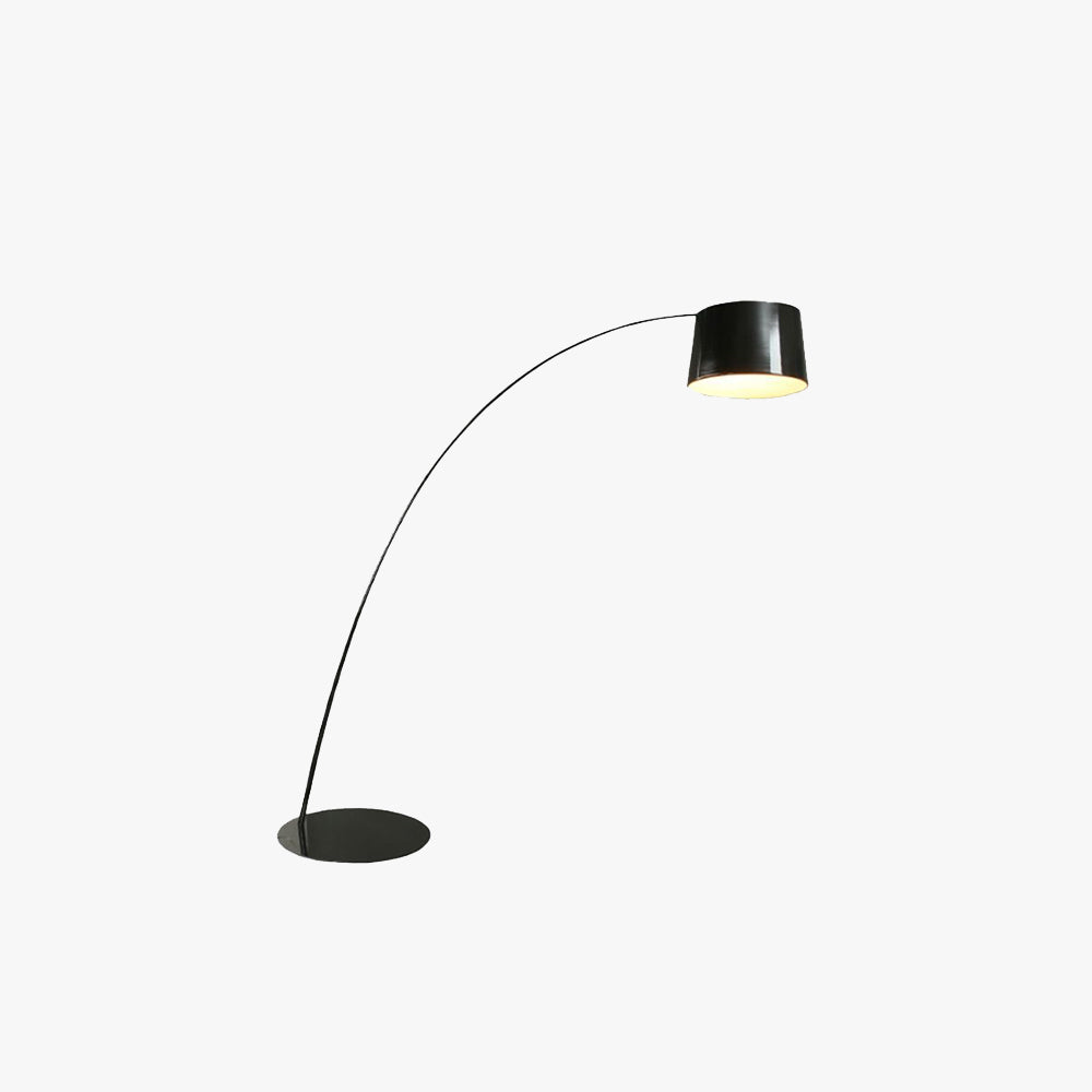 Eryn Floor Lamp Cool Modern, Metal Arc, Black/White/Red/Blue, Bedroom
