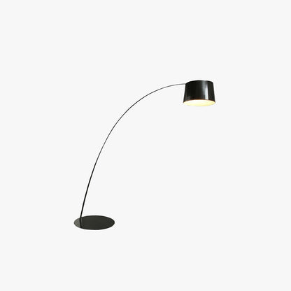 Eryn Floor Lamp Cool Modern, Metal Arc, Black/White/Red/Blue, Bedroom