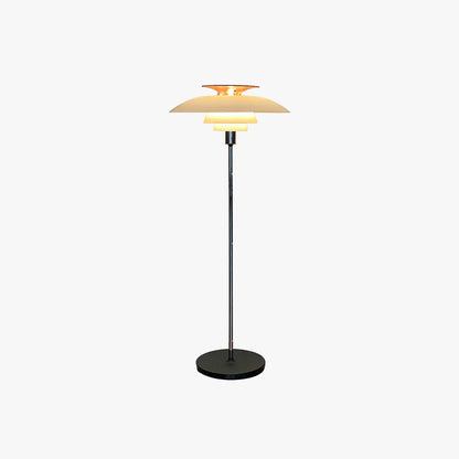 Salgado Modern Flying Saucer Metal Floor Lamp