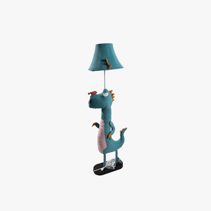 Minori Moderne Dinosaurier-Stehlampe aus Metall/Stoff