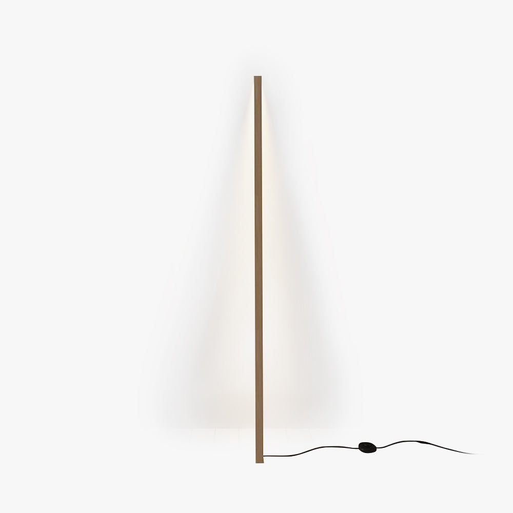 Lampadaire en bois nature linéaire minimaliste Ozawa