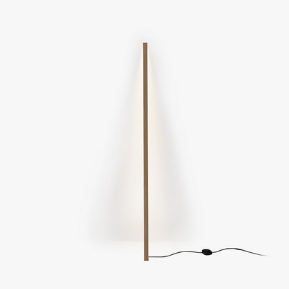 Lampadaire en bois nature linéaire minimaliste Ozawa
