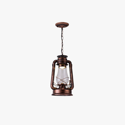 Silva Vintage Rustic Kerosene Pendant Light, 3 Color, 4 Style