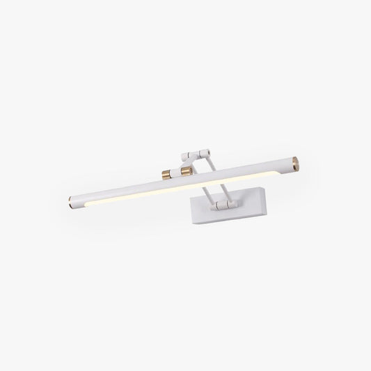 Arisha moderne verstelbare spiegel front-ijdelheid metalen LED-wandlamp, zwart/wit