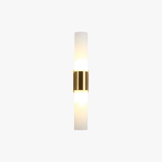 Arisha Modern Double Headed Metal Glass Vanity Wall Lamp, Black/Gold