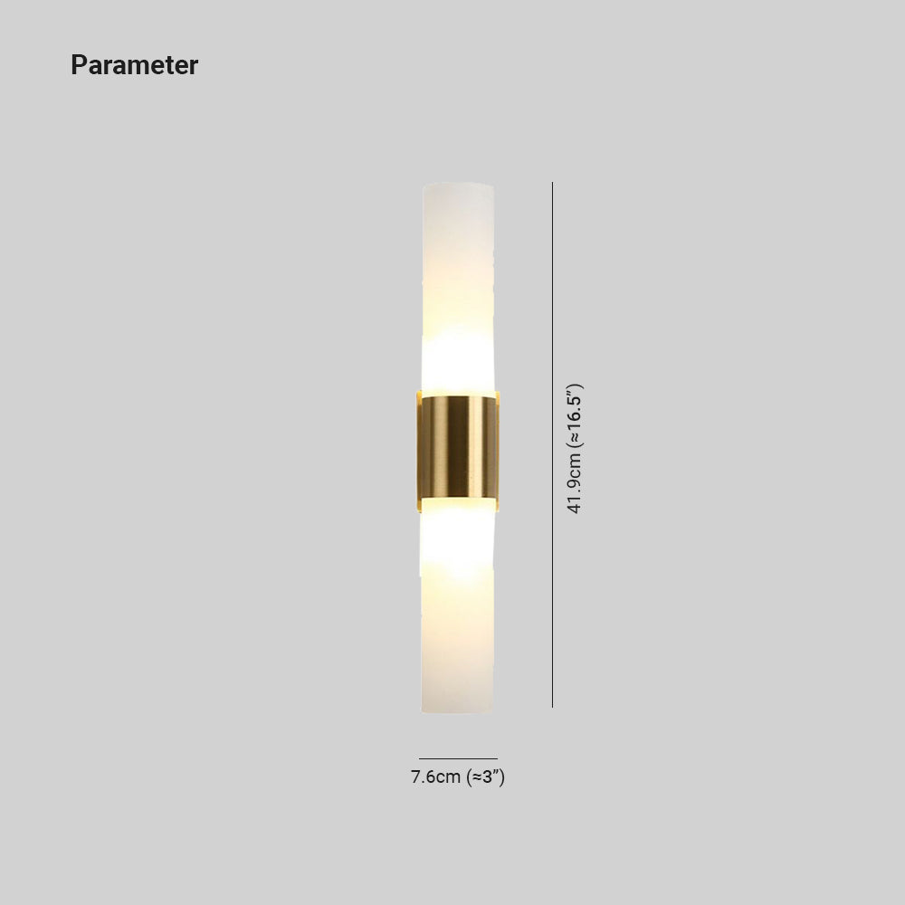 Arisha Modern Double Headed Metal Glass Vanity Wall Lamp, Black/Gold