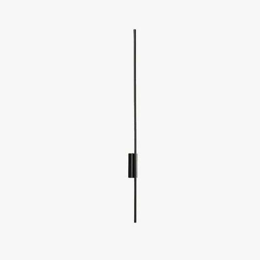 Arisha Modern Linear Metal& Bedroom Wall Lamp, Black/Brass