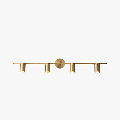 Griv Modern Cylinder Rotatable Spotlight Wall Lamp Brass