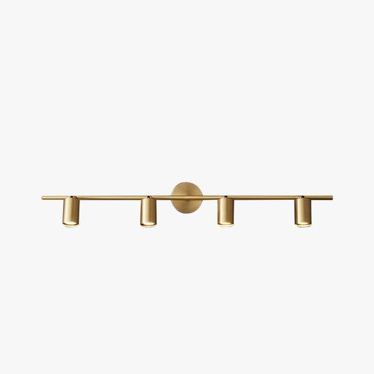 Griv Modern Cylinder Rotatable Spotlight Wall Lamp Brass