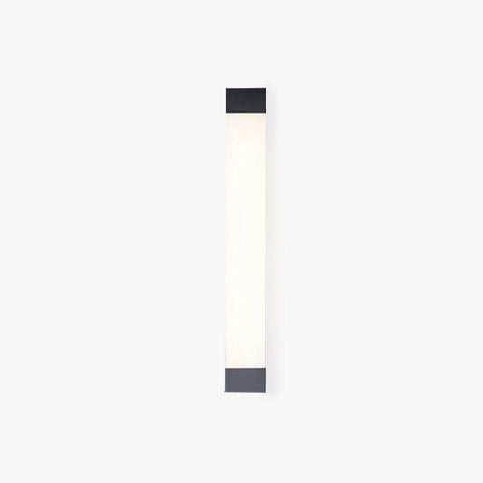 Ray minimalistische lineaire metalen buitenwandlamp, zwart
