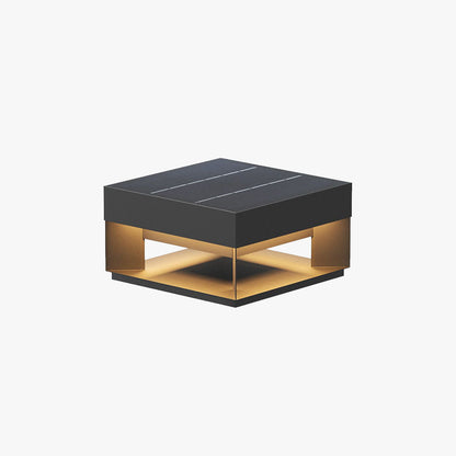 Ray Post Modern Solar Square Metal LED Outdoor Light